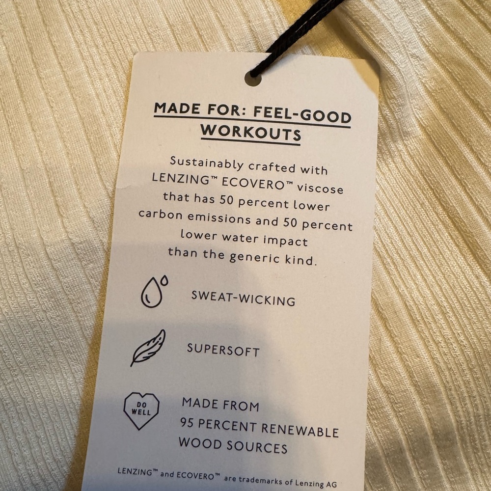 Madewell NWT Variegated Rib Crop Tank in Lighthouse - Picture 9 of 10